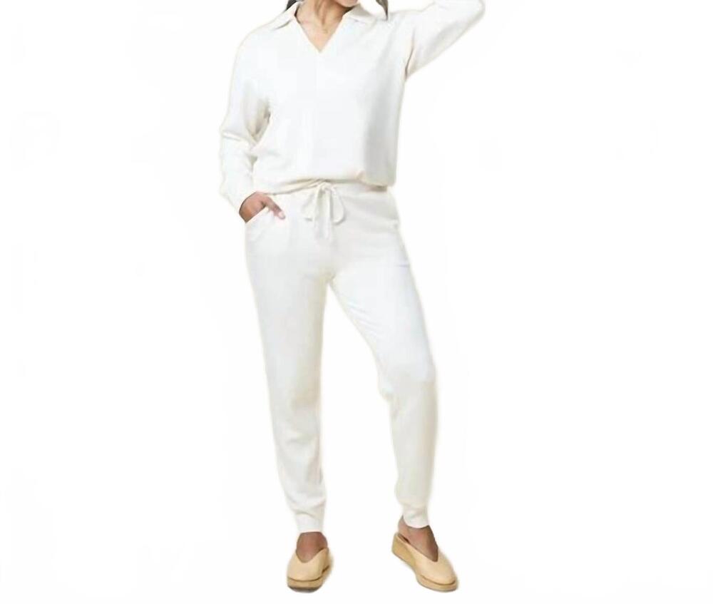 NEW SOFTIES dreamtech johnny collar lounge set in almond
